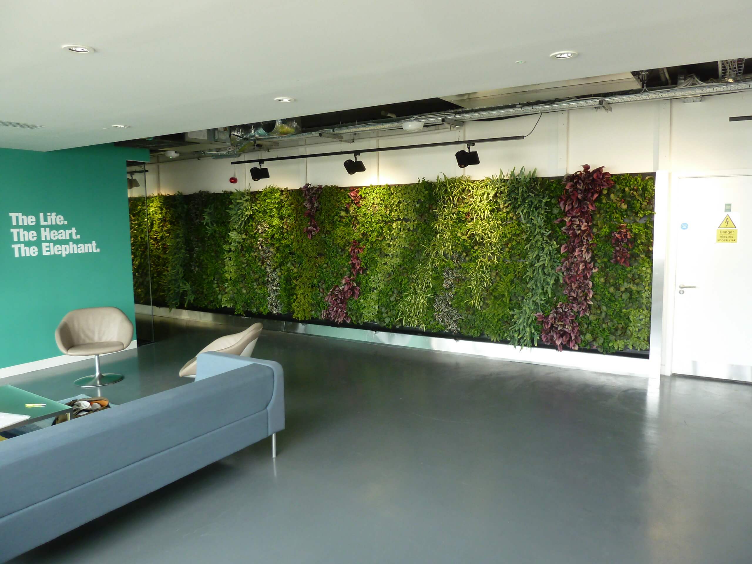 PU Interior Artificial Green Wall for Decoration