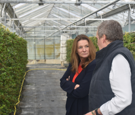 Gillian Keegan visits the Biotecture nursery