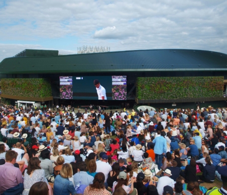 BALI Landscape Award winning Living Wall at Court No.1 Wimbledon