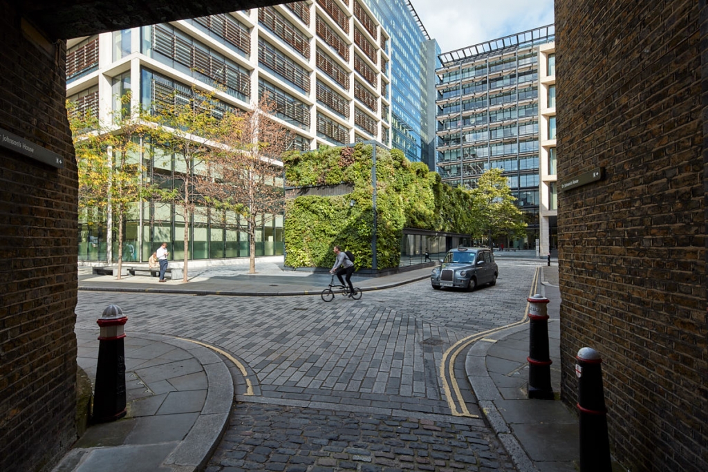 Urban Greening - View into New Street Square, London