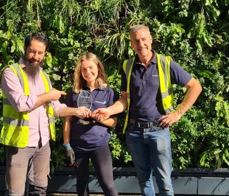 Biotecture Maintenance team awarded three plants@work Gold Leaf Awards 2021