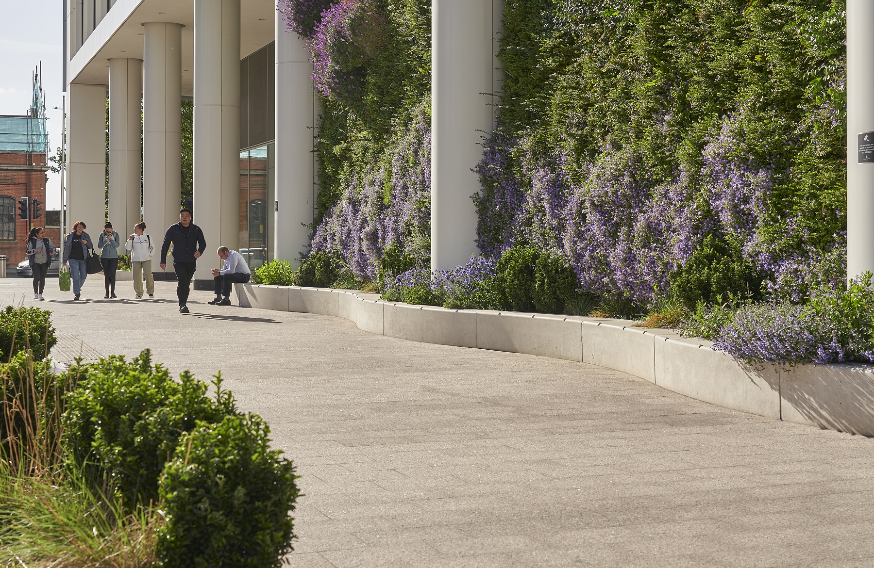 One and Five Bank Street, Canary Wharf, BioPanel Living Wall, Biotecture