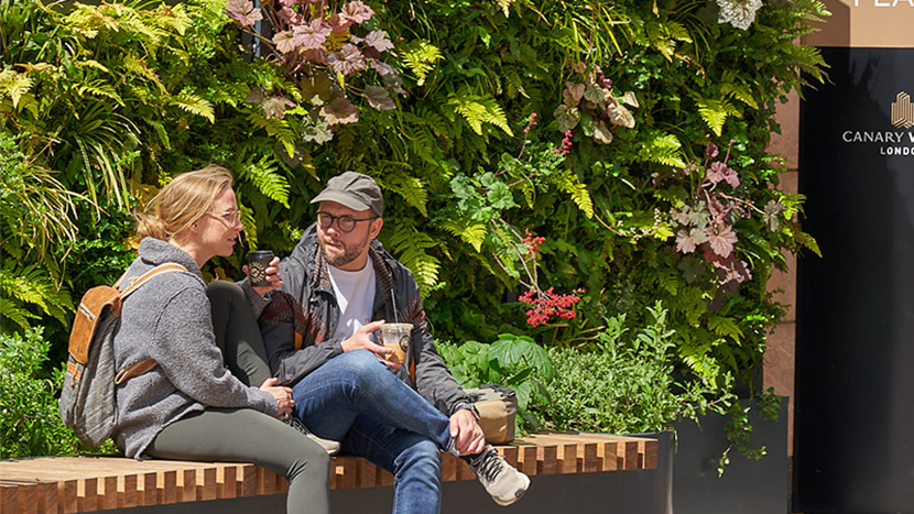 Canary Wharf Living Wall