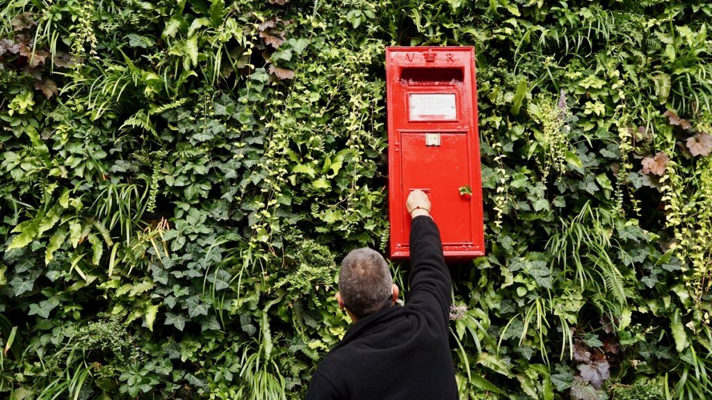 Postal Museum living wall 