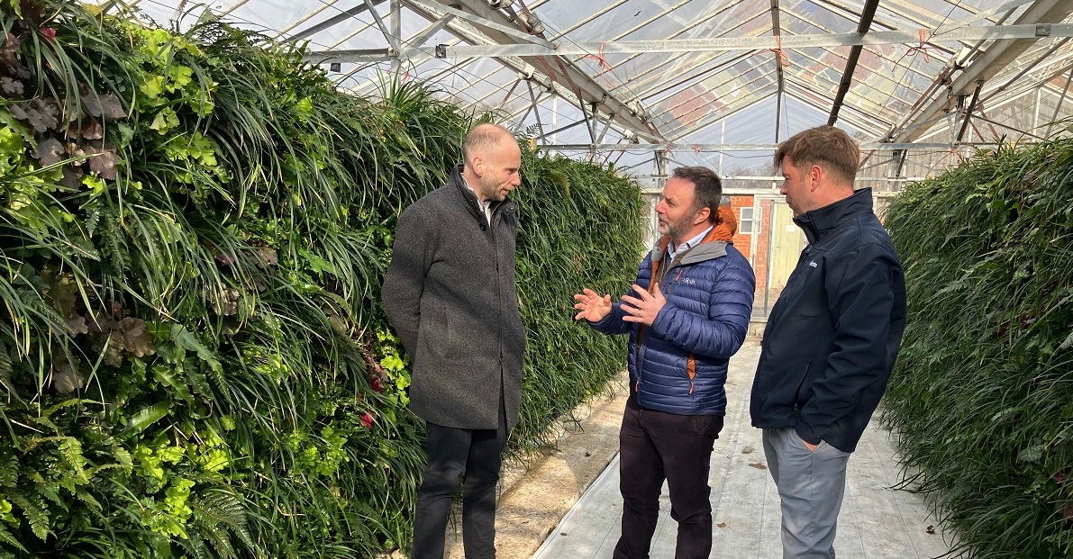 Biotecture senior team in our nursery