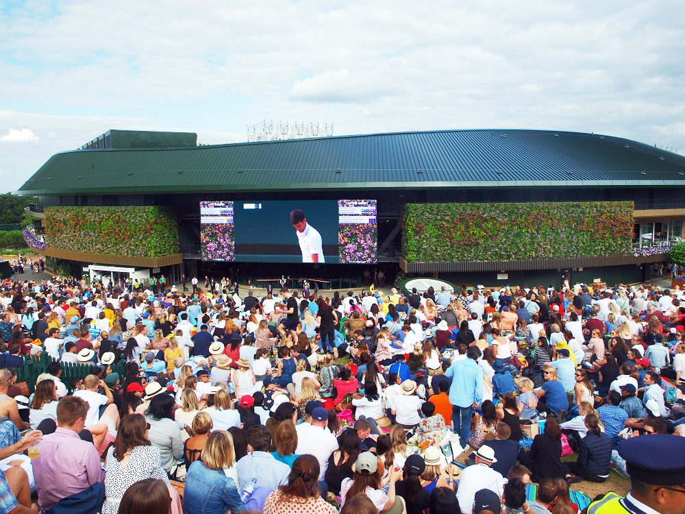 Living Wall at Wimbledon No.1 Court
