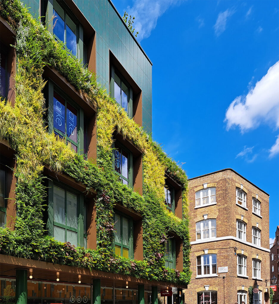 Floral Street living wall covent garden