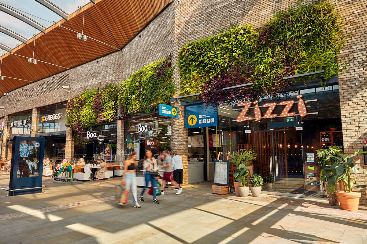 Living walls at Fosse Park