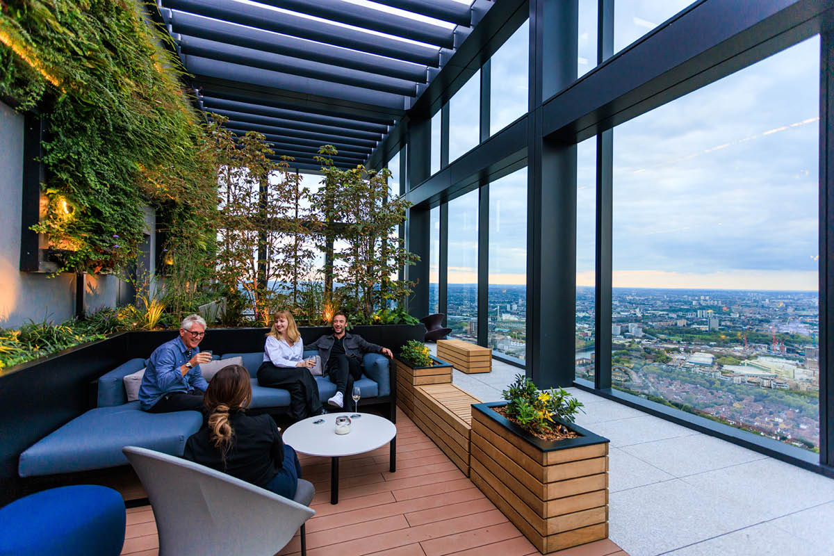 Living wall at Landmark Pinnacle