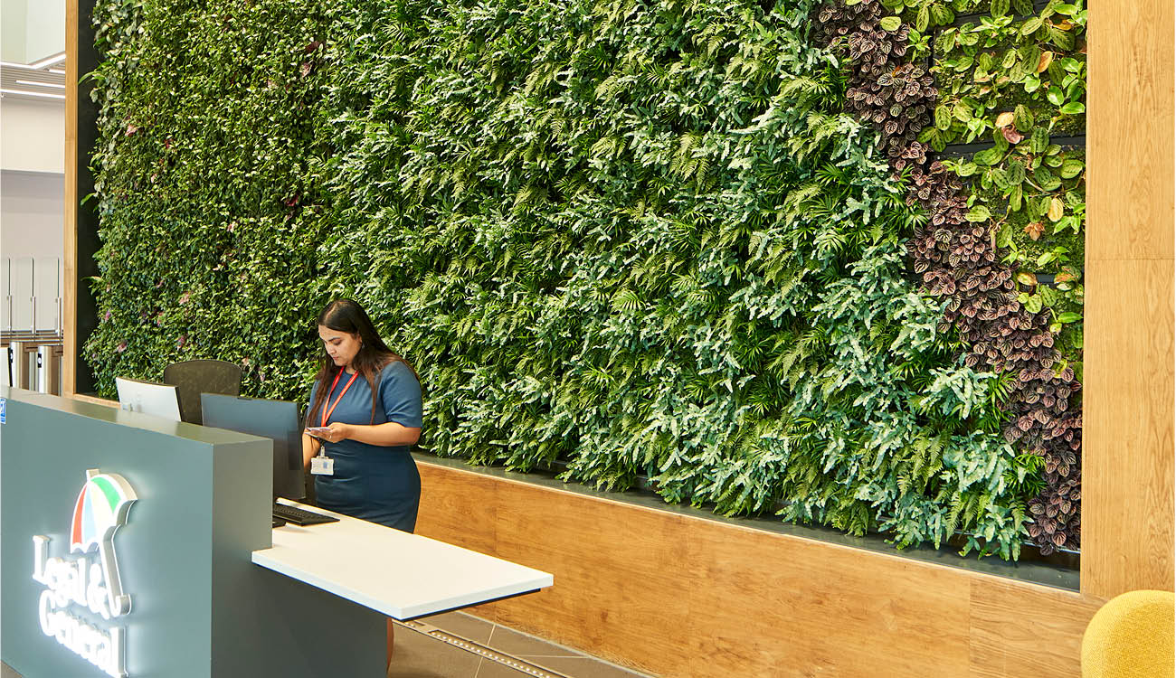Legal and general living wall