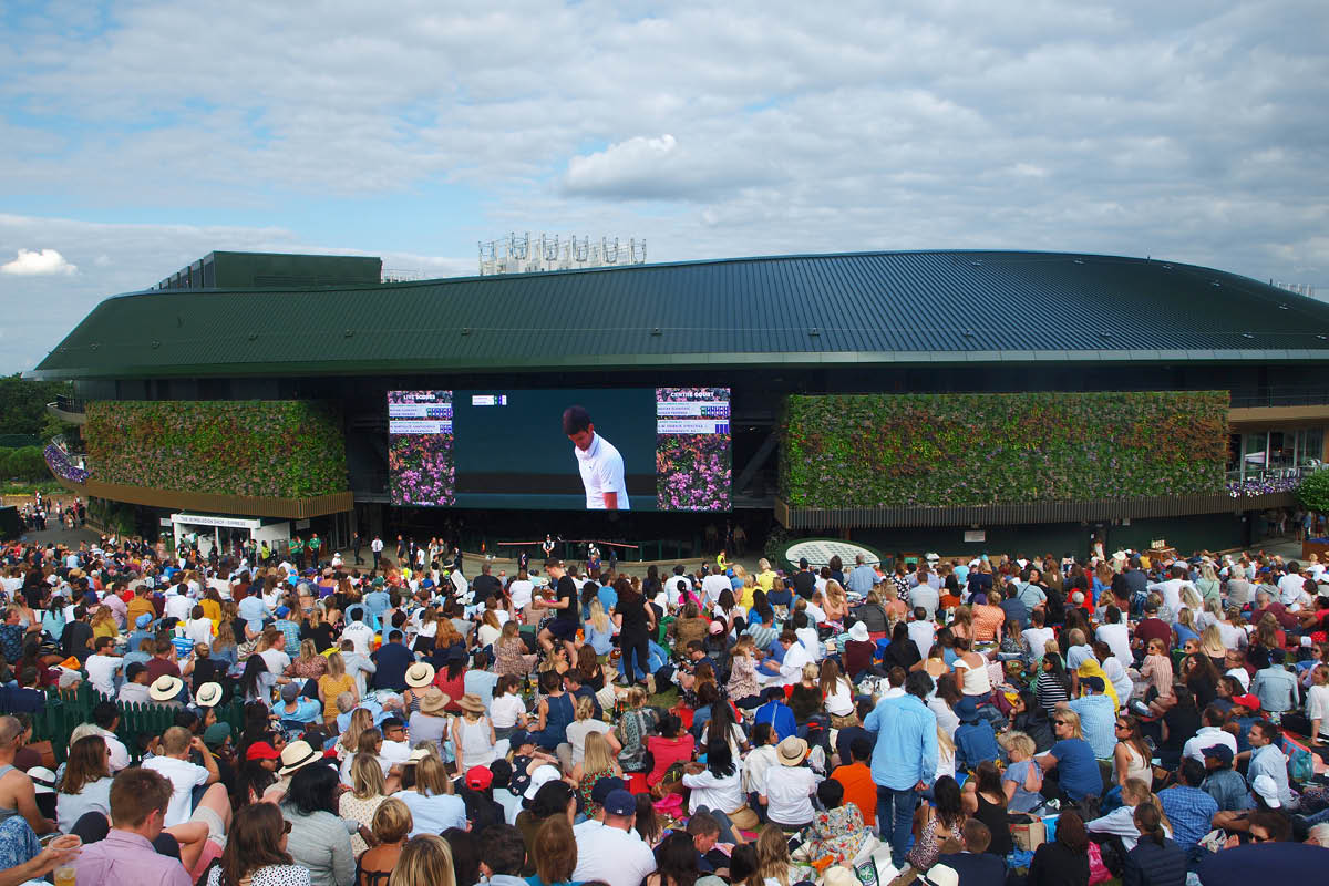 living walls on No1 Court Wimbledon