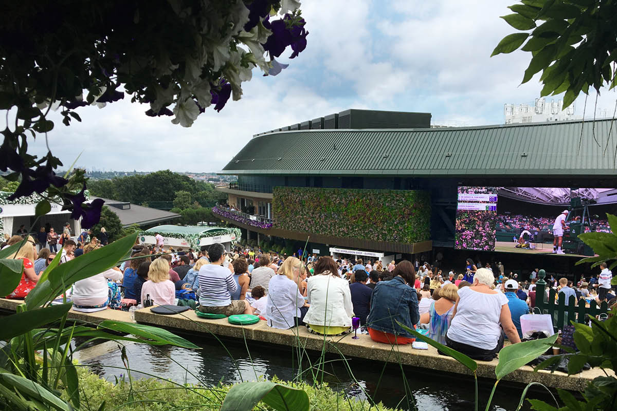 living walls on No1 Court Wimbledon